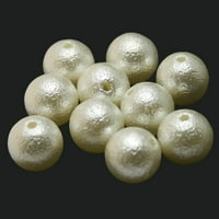 Feildoo bijeli biserni perli za plovilo, Fau Lažni biseri, biserne perle s rupama za izradu nakita,
