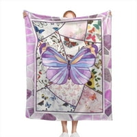 Personalizirani leptir prilagođeni bebine deke s imenom, laganom za sve sezone, prilagođeni bebini pokrivač