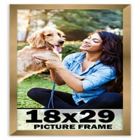 Frame Gold Brončani okvir za slike - Moderni foto okvir uključuje UV akril Shatter Guard Front