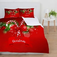 Početna Tekstil Poliester Duvet Poklopac Posteljina Sretan božićni prikriveni poklopac posteljine, Twin