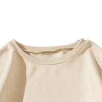 Durtebeua ženska ležerna dukserska majica s dugim rukavima, majica u boji mekanog laganog