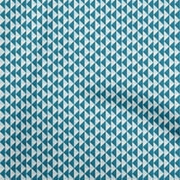 Onuone viskoza šifon teal plava tkanina Geometrijska haljina materijala tkanina za ispis tkanina sa dvorištem širom