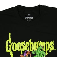 Goosebumps Muns Horror maska ​​Lista knjiga s prednjim i stražnjim dijelom Muns majica