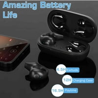 Urban QC True Wireless Earbuds Bluetooth slušalice Touch Control sa punjenjem Kućište Stereo slušalice u ugrađenom mikroffru ugrađenim slušalicama Premium duboki bas za vivo plus - crna