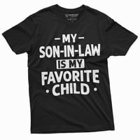 Muški smiješni sin u pravu Omiljeni dječji majica Poklon za majku u Zakonu Otac u pravu Porednja košulja