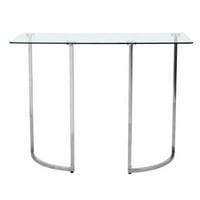 Kenroy Home Caledonia Wide Glass Top Console Tabela