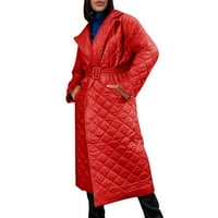 FVWitlyh traper jakna za žene ženske takara dugi twinface kaput