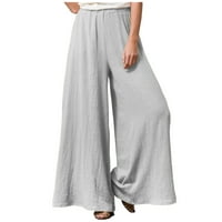 Levmjia ženske traperice plus veličine hlače za čišćenje Ljeto Žene Modni casual Solid Pocket Pocket