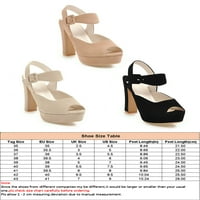 Ženske nepusničke blok cipele radne lagane petedne sandale za žene vjenčani peep toe
