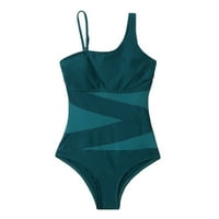 FESFESFES kupaći kostim za žene žene seksi s podlogom za prsa bez podzemnog patchwork remena za spajanje