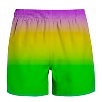 MLQIDK MENS Plivanje, muški gradijentni šorc Hortke Summer Brzo suho Pocket Plaže Hlače Havajski kratke
