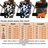 Glookwis Geometrijske mini haljine Labave kratka haljina Ležerne prilike u boji Leopard Print dugih