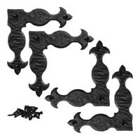 Dekorativni ugljeni nosači crnih l nosača dekorativnih ugljenih ugljenih nosača ravni kutni nosač ukrasni