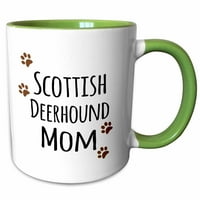 3drose škotska deerhound mama mama - doggie by pasmine - blatni smeđi otisci šapa - pseće ljubavnik