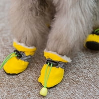 Mala štenad topla cipela za pse meka na otvorenom s podesivim psima za crtanje čizme plišane podstavljene