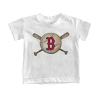 Mladića Tiny Turpap bijeli boston crvena pa majica bejzbol crossbats