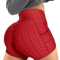 Umitay Flare joga hlače modna ženska sportska džepa u boji Labavi kratke hlače joga hlače šorc