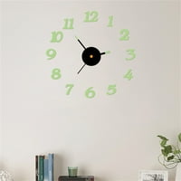 Awdenio Clearence DIY Svjetlosni stereo digitalni zidni sat Creative Wall naljepnica Sat Clock Clock