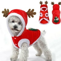 Predivan kućnih ljubimaca Elk odjeća topla božićna kostim stranačka odijela za psa štenad