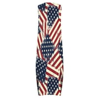 XIHBSYLY CLEARANCE 4. jula Dan nezavisnosti USA haljina za ispis zastava, ženske maxi ljetne haljine