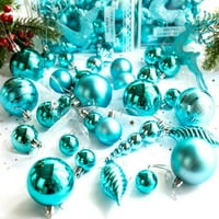 Božićni kuglični ukrasi za božićne ukrase - Xmas Tree Shater Otporni ukrasi za odmor i zabavni ukras