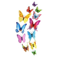 Lomubue set zidnih leptira naljepnice 3D NO LAK LEVE uklonjiva životinja Velika ljepljivost Kućna uljepšanja