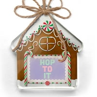Ornament je ispisao jedan oboren hop u proljetne boje, granični božićni neonblond