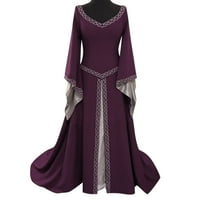 Haljine Žene Ležerne prilike, Ženski dugi rukav V-izrez V-izrez Dress Dužina Drešena haljina Cvjetni