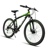 Feildoo za odrasle brdski bicikl, puni vilica za ovjes i dvostruka disk kočnica, aluminijski okvir, brzina Shimano, Hardtail Bicikl za muške žene, felne-bile i bijele i zelene boje
