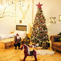 Božićni stablo star topper, Xmas Tree Topper Star Božićni ukras blistalo je stablo-gornja zvijezda za božićno ukrašavanje ukrasa za zabavu u zatvorenom uređenju