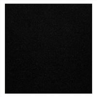 2'x10 'crna meka i izdržljiva - unutarnji trkači tepiha na otvorenom sa premium tkanine gotove ivice