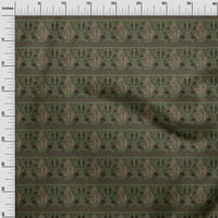 Onuone pamučne kambričke masline zelene tkanine cvjetni i paun blok šivajući dizalice Tkanini otisci
