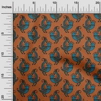 Onuone pamučne svilene tkanine tkanine ptica Blok šivaći zanatski projekti Tkanini otisci sa dvorištem