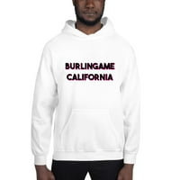 Nedefinirani pokloni XL Dva tona Burlingame California Hoodeir Duks pulover