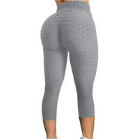 NSENDM Bubble Struk High Yoga Fitness Hlače Vježba žensko podizanje trčanja joga hlača yoga hlače za