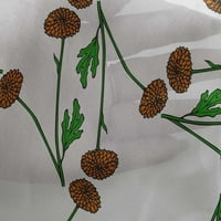Onuoone Georgette viskoza izvan bijele tkanine Marigold cvjetna DIY odjeća za preciziranje tkanine za