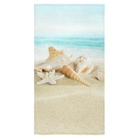 Seashell Starfish Hawaii Summer Beach Sea Ocean Seascape morska plava bijela ručnici za kupanje Kupaonica