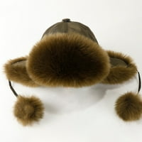 Wirlsweal EarFlap šešica zadebljana lepršava vjetrootlarna slatka kugla za uši zaštita uha FAU FUR ​​MUŠKE