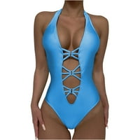Ruimatai Ženski kupaći kostimi za čišćenje ljete Žene jednodijelni zmijski print bikini Push-up jastučić