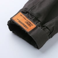 Leey-World Cargo Hlače za muškarce Muška modna pantalona Pant Solidarna boja Elastična sportska pantring