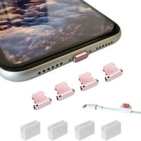 Metalni čepovi za prašinu kompatibilni sa iPhone Pro XR XS iPad štiti munje za punjenje poklopca za