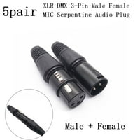 5Pair XLR DM PIN muški i ženski MIC zmijski utikač Audio mikrofonski kablovski konektor