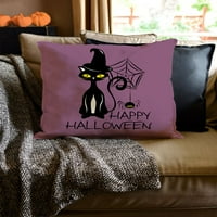 Neugodni stilovi Halloween Dekorativni jastuk pokriva Cat i Spider bacanje kauša za bacanje