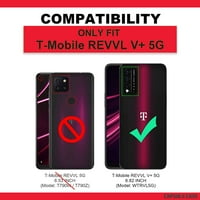 Capsule Case Kompatibilan sa T-Mobile Revvl V + 5G [Slatka fuzija hibridna dizajna teška tanka mekani