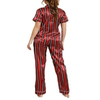 Noćna odjeća za spavaćicu NOLLA odjeća Pajamas setovi dame baggy noćni odjeća saten salon crvena crna
