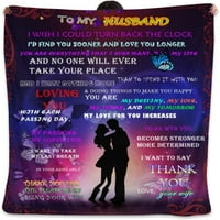 Valentinovo do mog muža poklona pokrivač mekane runo baca pokrivači ugodno nejasno tople flanelne ćebe za žene za žene za kauč na kauču sav sezonski poklon