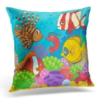 Fuana Coral Fauna Anemone Aqua jastučni jastučni jastuk