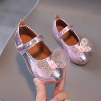 Cipele za mališane ljetne i jesenske modne djevojke casual cipele čvrste boje luk mrežice rhinestones
