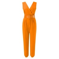 Jumpsuits za žene Dressy Lanozy odjeća Modni ispis Rezervni bez vrata Vrtna Žena Kombinezona Narančasta