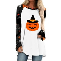Žene Ležerne prilike dugih rukava Okrugli vrhovi vrata Labava bluza Halloween tiskane majice Hot8SL4869033